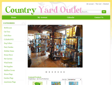 Tablet Screenshot of countryyardoutlet.com